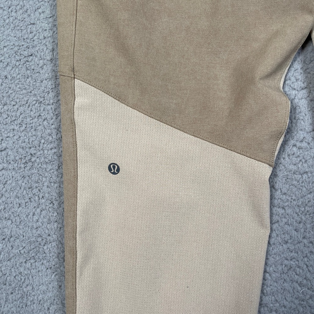 Lululemon License to Train Pants Mens L Riverstone Khaki Athleisure Yoga Jogger - Picture 12 of 16